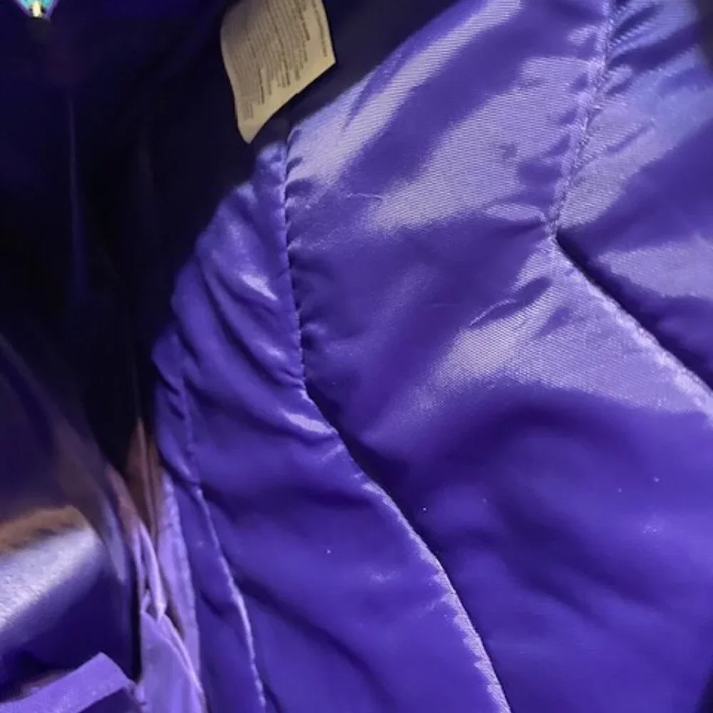 Purple Grafitti Peace Backpack Organizational Bookbag - Picture 5 of 6